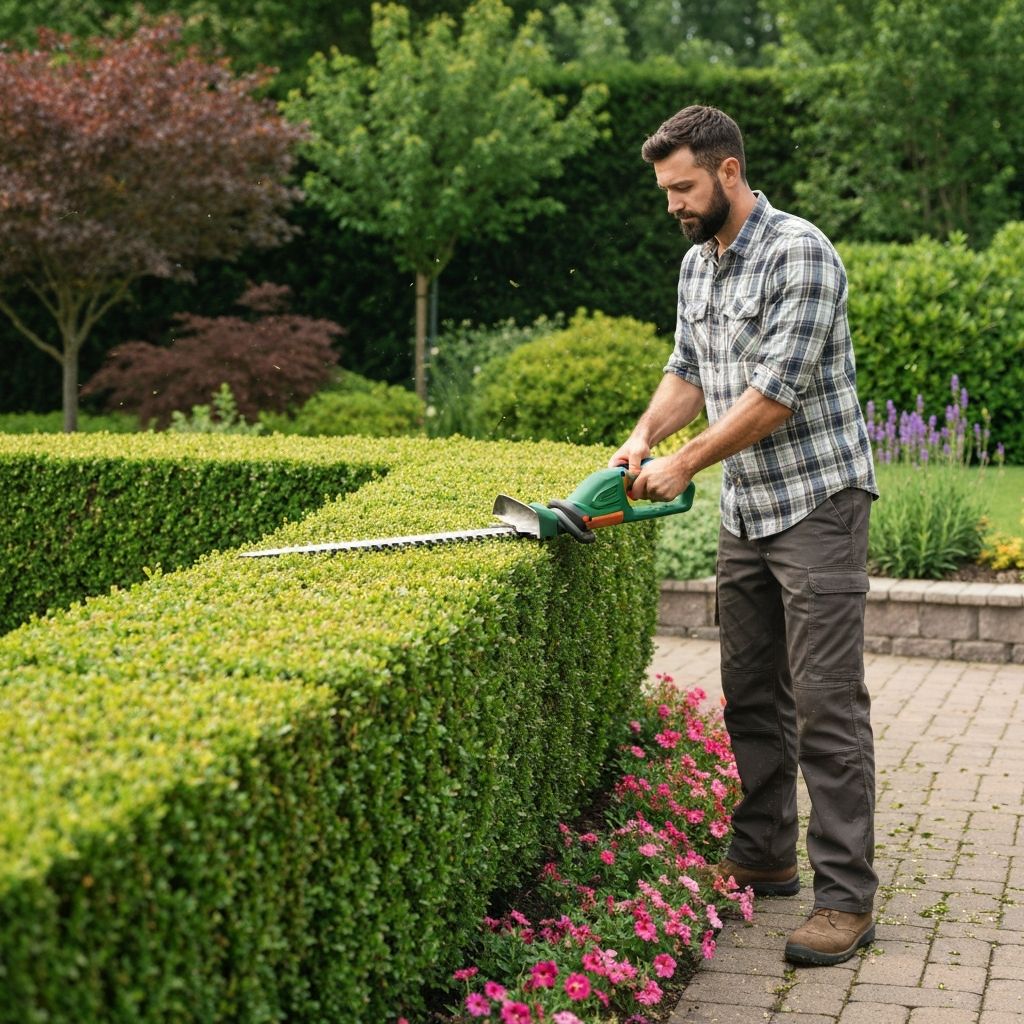 Professional tree trimming and hedge maintenance